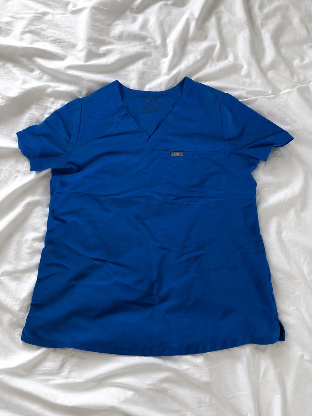 FIGS V-Neck Scrub Top - Royal Blue